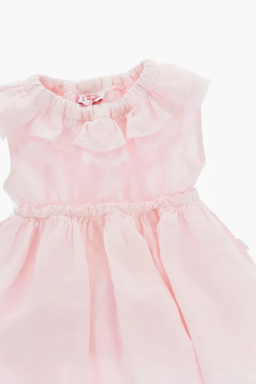 Best Vestito in Lino con Dettaglio a Pieghe Abbigliamento