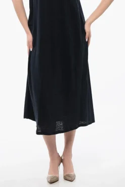 Vestito In Lino Smanicato Con Collo A V></noscript>Woolrich Outlet