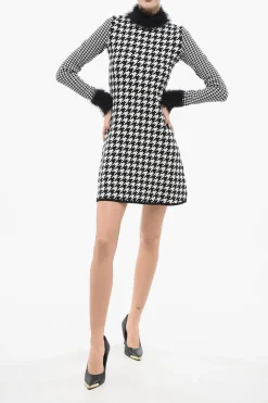 Vestito in Maglia Pied de Poule con Dettaglio Fili>Viktor & Rolf Best