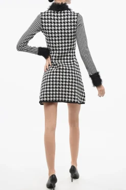 Vestito in Maglia Pied de Poule con Dettaglio Fili>Viktor & Rolf Best