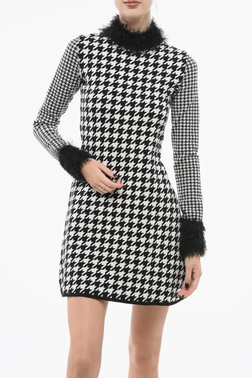 Vestito in Maglia Pied de Poule con Dettaglio Fili>Viktor & Rolf Best