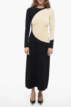 Vestito in Maglia Stretchy con Desing Colorblock>Tory Burch Best