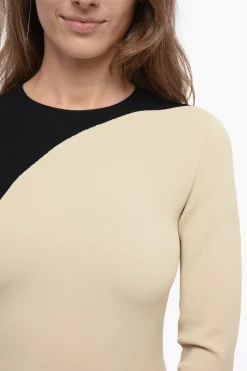 Vestito in Maglia Stretchy con Desing Colorblock></noscript>Tory Burch Best