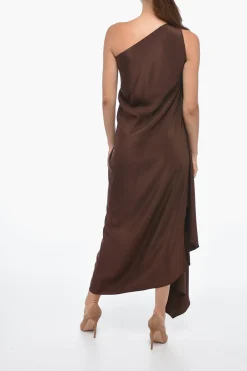 Vestito in Seta DEA Monospalla con Design Drappeggiato>Stephan Janson Sale