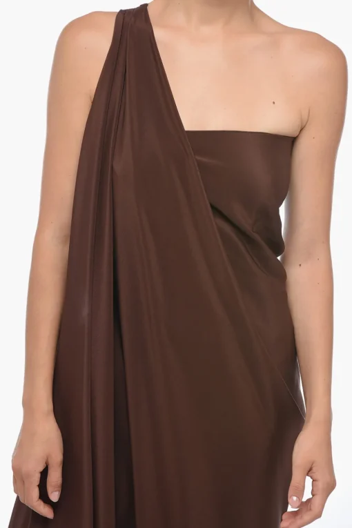 Vestito in Seta DEA Monospalla con Design Drappeggiato>Stephan Janson Sale