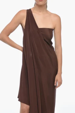Vestito in Seta DEA Monospalla con Design Drappeggiato></noscript>Stephan Janson Sale