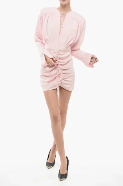 Outlet Vestito in Seta Drappeggiato Donna Vestiti