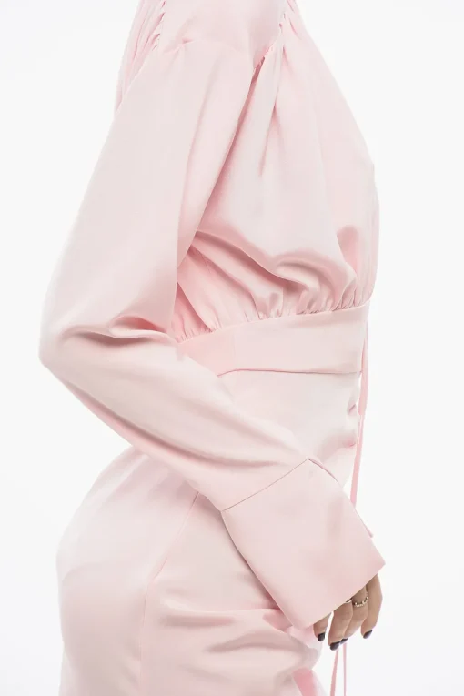 Outlet Vestito in Seta Drappeggiato Donna Vestiti