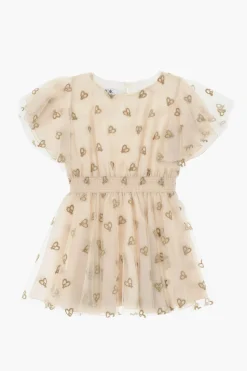 Best Vestito in Tulle con Ricami Glitterati Abbigliamento