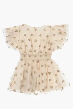 Best Vestito in Tulle con Ricami Glitterati Abbigliamento