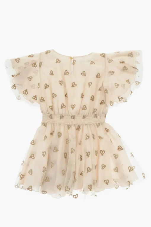 Best Vestito in Tulle con Ricami Glitterati Abbigliamento