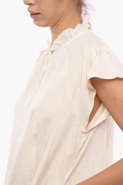 Vestito KAROOKH Svasato con Manica Corta Raglan e Colletto con Volant></noscript>Samsoe Samsoe Fashion
