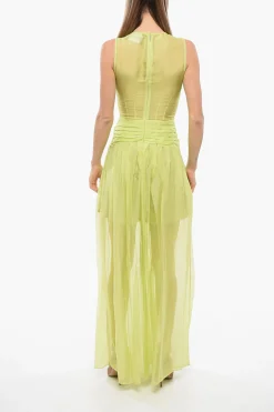 Sale Vestito KIMURA Smanicato con Ruches Donna Vestiti