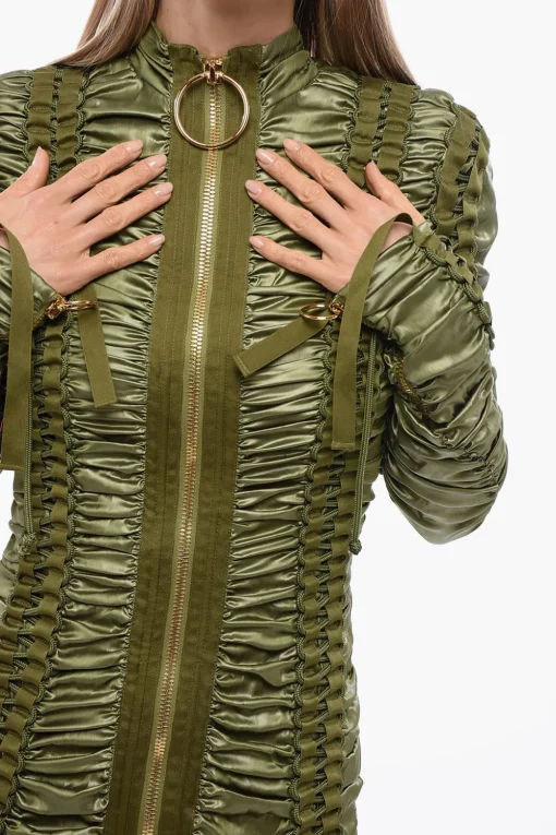 New Vestito Lace-Up Con Zip Donna Vestiti