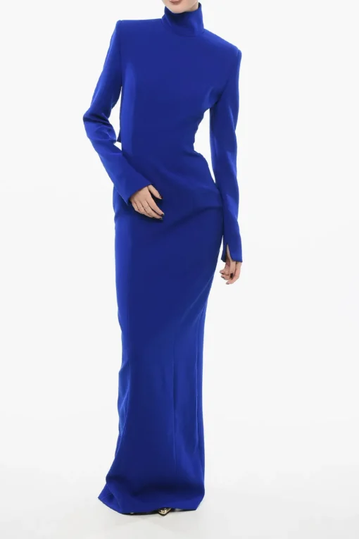 Best Vestito Lungo Con Maxi Cut-out E Spacco Posteriore Donna Vestiti