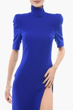 Fashion Vestito lungo Con Spalline Imbottite E Spacco Laterale Donna Vestiti