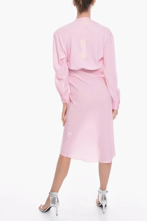 Discount Vestito Lungo GREBSEH in Crepe di Viscosa con Dettaglio Cut-out Donna Vestiti