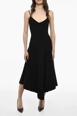 Vestito Lungo Senza Maniche In Misto Lana>Dsquared2 Clearance