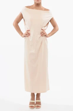 Online Vestito MARTIAL in Cotone Leggero con Scollo a Barca Donna Vestiti