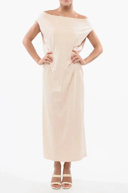 Online Vestito MARTIAL in Cotone Leggero con Scollo a Barca Donna Vestiti