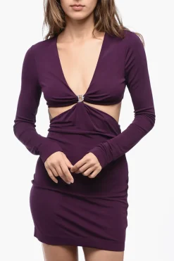Vestito Midi in Viscosa con Cut-outs></noscript>Dsquared2 Outlet