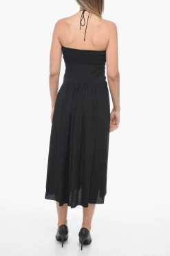 Best Vestito Midi Off-Shoulder con Design Svasato Donna Vestiti
