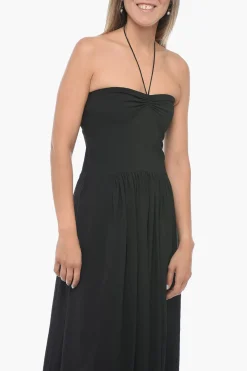 Best Vestito Midi Off-Shoulder con Design Svasato Donna Vestiti