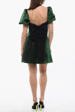 Vestito Mini Con Maniche Leg Of Mutton E Dettaglio Fiocco>Viktor & Rolf Online