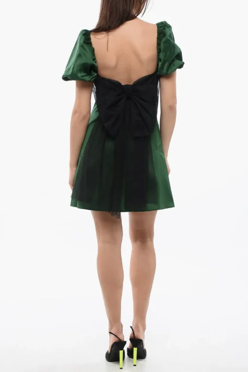 Vestito Mini Con Maniche Leg Of Mutton E Dettaglio Fiocco>Viktor & Rolf Online