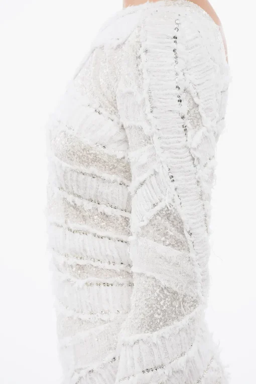 Online Vestito Mini Con paillettes E Scollo Sulla Schiena Donna Vestiti