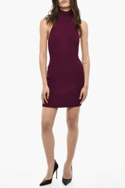 Vestito Mini In Maglia a Collo Alto>Dsquared2 Sale