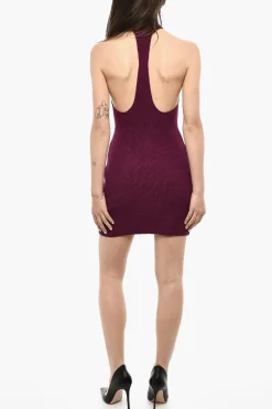 Vestito Mini In Maglia a Collo Alto>Dsquared2 Sale