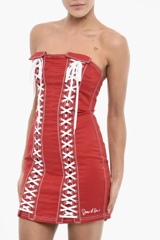 Vestito Mini Senza Spalline Con Lacci FrontalI>Dsquared2 Best