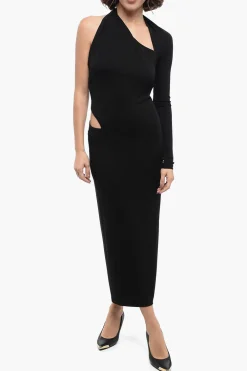 Vestito Monospalla con Dettaglio Cut Out>Versace Discount