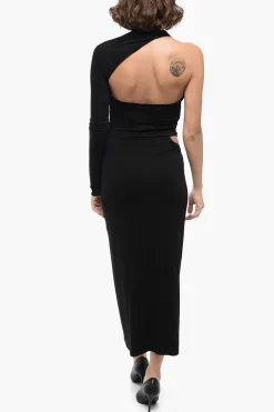Vestito Monospalla con Dettaglio Cut Out>Versace Discount