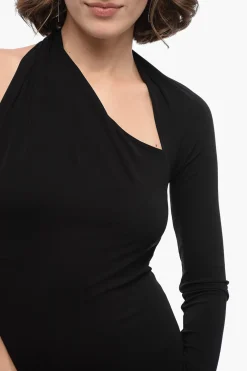 Vestito Monospalla con Dettaglio Cut Out></noscript>Versace Discount
