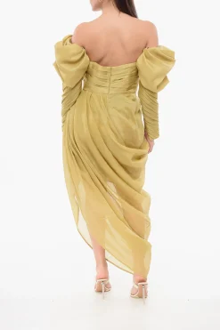 Vestito Off-the-shoulder con Volant>Zimmermann Discount