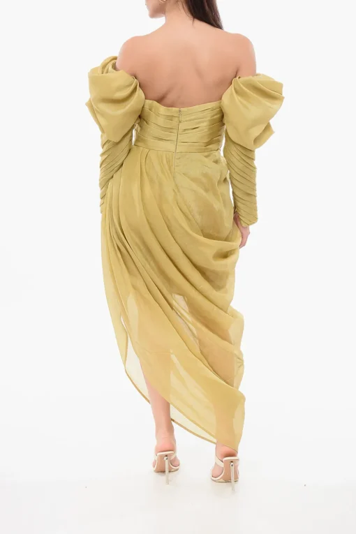 Vestito Off-the-shoulder con Volant>Zimmermann Discount