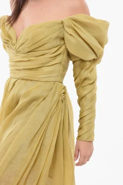 Vestito Off-the-shoulder con Volant></noscript>Zimmermann Discount