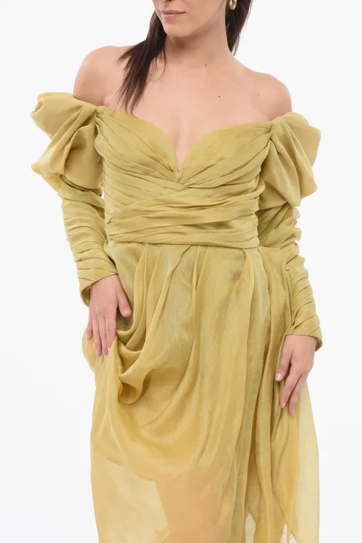 Vestito Off-the-shoulder con Volant>Zimmermann Discount