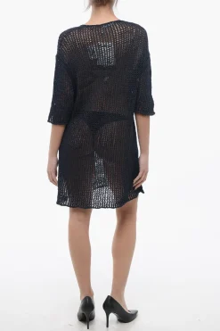 Best Vestito Openwork a Spalla Scesa Donna Vestiti