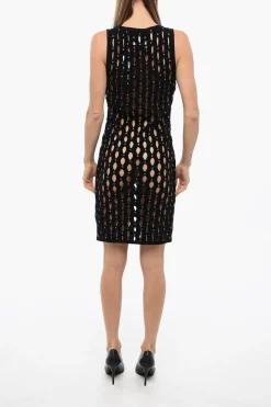 Vestito Openwork SALISA con Applicazione Strass>John Richmond Clearance