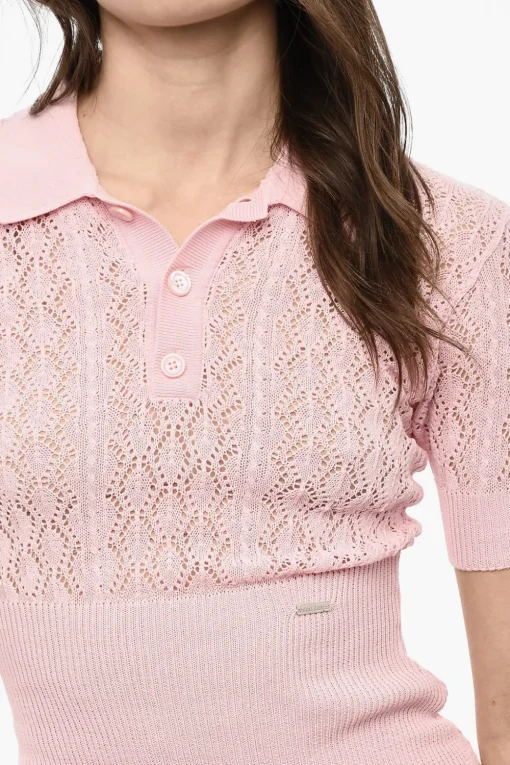 Vestito Polo Corto In Macramé>Dsquared2 Fashion