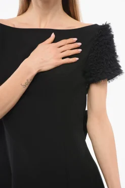 Best Vestito RAGLAN con Maniche in Tulle Donna Vestiti