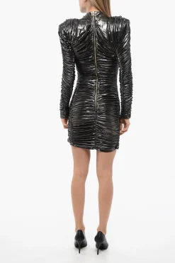 Vestito ROPE A Maniche Lunghe Drappeggiato>Balmain Outlet