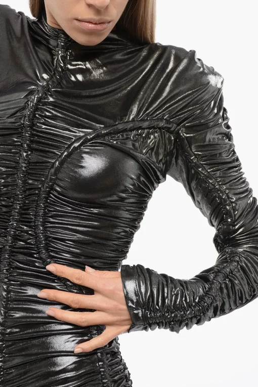 Vestito ROPE A Maniche Lunghe Drappeggiato>Balmain Outlet