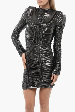 Vestito ROPE A Maniche Lunghe Drappeggiato></noscript>Balmain Outlet
