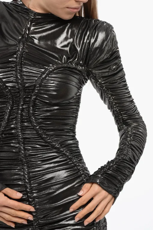 Vestito ROPE A Maniche Lunghe Drappeggiato>Balmain Online