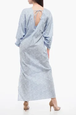 Clearance Vestito RYAN Motivo Floreale con Spacco Laterale Donna Vestiti