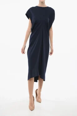 Discount Vestito Smanicato con Dettaglio Raccolto Donna Vestiti